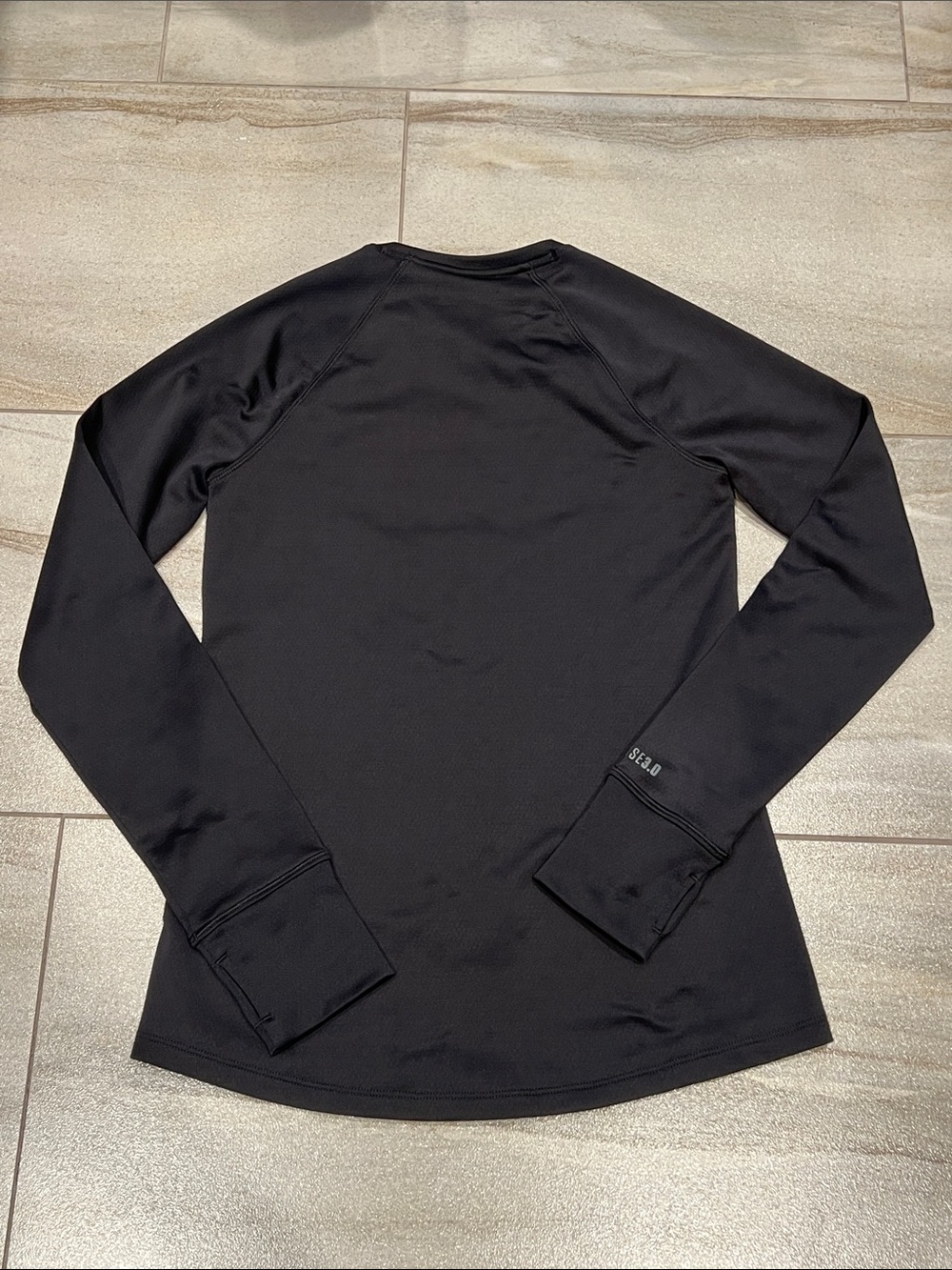 Under Armour Black Long Sleeve Performance Top (long johns) - Picture 3 of 4